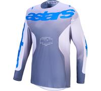 Alpinestars Racer Amber Maillot de motocross, morado/gris/azul, Talla XL
