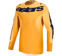 Alpinestars Racer Amber Maillot de motocross, naranja/azul/amarillo, Talla M