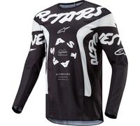 Alpinestars Racer Hana Maillot de motocross, Negro/Blanco, Talla M