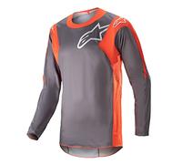 Alpinestars Racer Hoen Maglia Motocross Prendas de Punto, Gris y Naranja, M Unisex Adulto