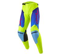 Alpinestars Racer Hoen Pantalones de motocross, amarillo/azul, Talla 30