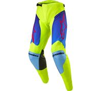 Alpinestars Racer Hoen Pantalones de motocross, amarillo/azul, Talla 30