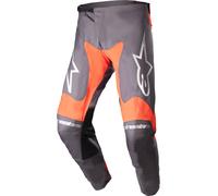 Alpinestars Racer Hoen Pantalones de motocross, gris-naranja, tamaño 34 para Hombres