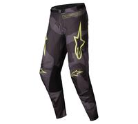 alpinestars Racer Hollow Pantalón De Cross Negro/Gris/Camuflaje/Amarillo 30 hombres