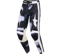 Alpinestars Racer Lahnd, pantalones textiles 38 male Negro/Gris Claro/Blanco