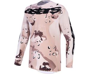 Alpinestars Racer Lone Maillot de motocross, marrón/negro, Talla XL