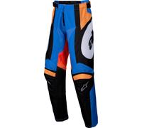 Alpinestars Racer Melt Pantalones de motocross para jóvenes, naranja/azul, Talla 24