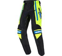 Alpinestars Racer Nomur Pantalones de motocross para niños, azul-amarillo, tamaño M