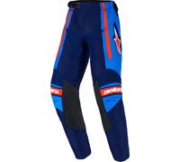 Alpinestars Racer Nomur Pantalones de motocross para niños, azul-naranja, tamaño XS