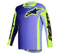 alpinestars Racer Portl Camiseta MX Morado M hombres lila