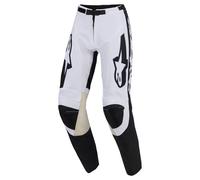 alpinestars Racer Riway Pantalón de cross Blanco/Negro 34 hombres
