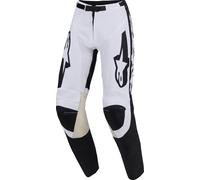 Alpinestars Racer Riway Pantalones de motocross, Blanco/Negro, Talla 36