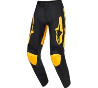 Alpinestars Racer Riway Pantalones de motocross, negro-amarillo, tamaño 32 para Hombres