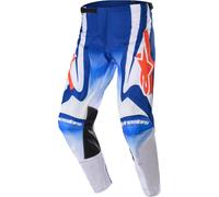 Alpinestars Racer Semi Pantalones de motocross, azul-naranja, tamaño 36 para Hombres
