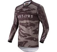 Alpinestars Racer Tactical Maillot de Motocross, negro/gris, Talla S