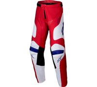 Alpinestars Racer Veil Pantalones de motocross para jóvenes, Rojo/Blanco, Talla 22