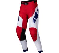Alpinestars Racer Veil Pantalones de motocross, Rojo/Blanco, Talla 30