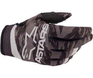 Alpinestars Radar Guantes de Motocross Juvenil, negro/gris, Talla S
