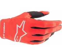 Alpinestars Radar Guantes de motocross para jóvenes, rojo, Talla XXS