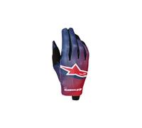 Alpinestars Radar Guanti da motocross per ragazzi, rosso/blu scuro, L