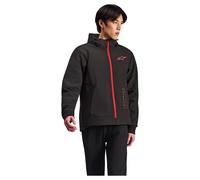 Alpinestars Radium Tech Sudadera con cremallera de moto, negro/rojo, Talla 3XL