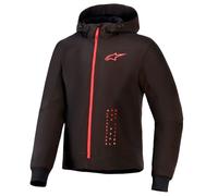 Alpinestars Radium Tech sudadera con capucha negro rojo brillante
