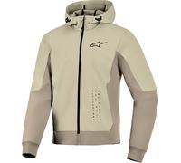Alpinestars Radium Tech Sudadera con cremallera de moto, gris/beige, Talla 2XL