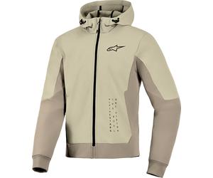 Alpinestars Radium Tech Sudadera con cremallera de moto, gris/beige, Talla L