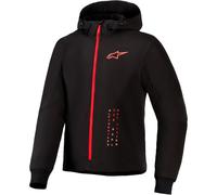 Alpinestars Radium Tech Sudadera con cremallera de moto, negro-rojo, tamaño 3XL para Hombres