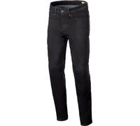 Alpinestars Radium V2 Denim Pantalones textiles de motocicleta, negro, tamaño 34 para Hombres