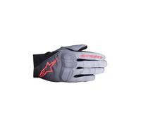 Alpinestars Guantes de moto para mujer Reef V2 Gris/Negro/Rosa flúor XS