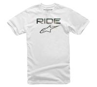 Alpinestars Ride 2.0 Camo Blanco Motocicleta Camiseta