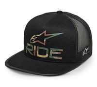 Alpinestars Ride 4.0 Camo Trucker Hat Gorra de Béisbol Cap Unisex Adulto Gorra Deportiva con Visera para Hombre Negro Talla única