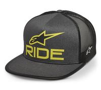 Alpinestars Original Logo Trucker Hat Gorra de béisbol, Carbón/Negro/Lima, Talla única para Hombre