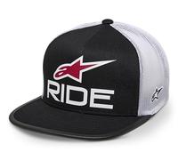 Alpinestars Ride 4.0 Trucker Hat Gorra de Béisbol para Hombre Negro/Blanco/Rojo Talla única