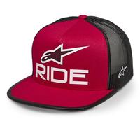 Alpinestars Original Logo Trucker Hat Gorra de béisbol, Rojo/Negro/Blanco, Talla única para Hombre