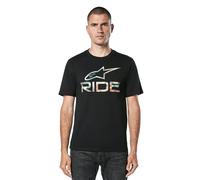 Alpinestars Ride Camo Csf tee Camiseta, Negro, L para Hombre
