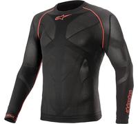 Alpinestars Ride Tech V2 Camisa funcional Longsleeve, negro-rojo, tamaño M L para Hombres