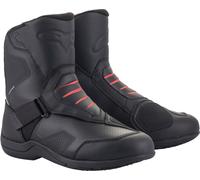 Alpinestars Ridge V2 Botas impermeables para motocicletas, negro-rojo, tamaño 47 para Hombres