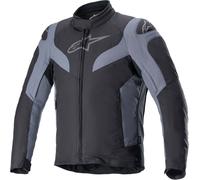 Alpinestars RX-3 Chaqueta textil impermeable para motocicleta, negro/negro, Talla S
