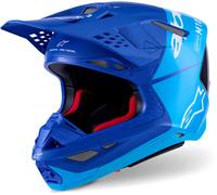 Alpinestars S-M10 Flood, casco de motocross XXL male Azul/Azul Claro/Negro