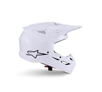 Alpinestars S-M3 Casco da motocross, bianco, S (55/56)
