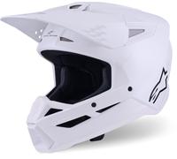 Alpinestars S-M3 Casco de motocross, blanco, tamaño M para Hombres