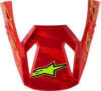 Alpinestars S-M3 Falcon Pico Casco, rojo, Talla única