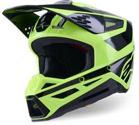Alpinestars S-M3 Heat Casco de motocross, amarillo/negro, Talla M (57/58)