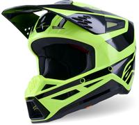 Alpinestars S-M3 Heat Casco de motocross, negro-amarillo, tamaño L para Hombres