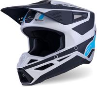 Alpinestars S-M3 Heat, casco de motocross L male Mate Plata/Negro/Azul