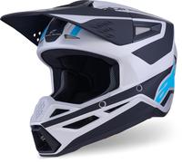 Alpinestars S-M3 Heat Casco de motocross, negro/plateado mate, Talla S (55/56)