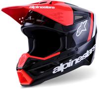 Alpinestars S-M3 Radium, casco de motocross XL male Negro/Rojo/Blanco