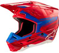 Alpinestars Casco de motocross S-M5 Action 2 2024 rojo-azul Talla XL para hombres